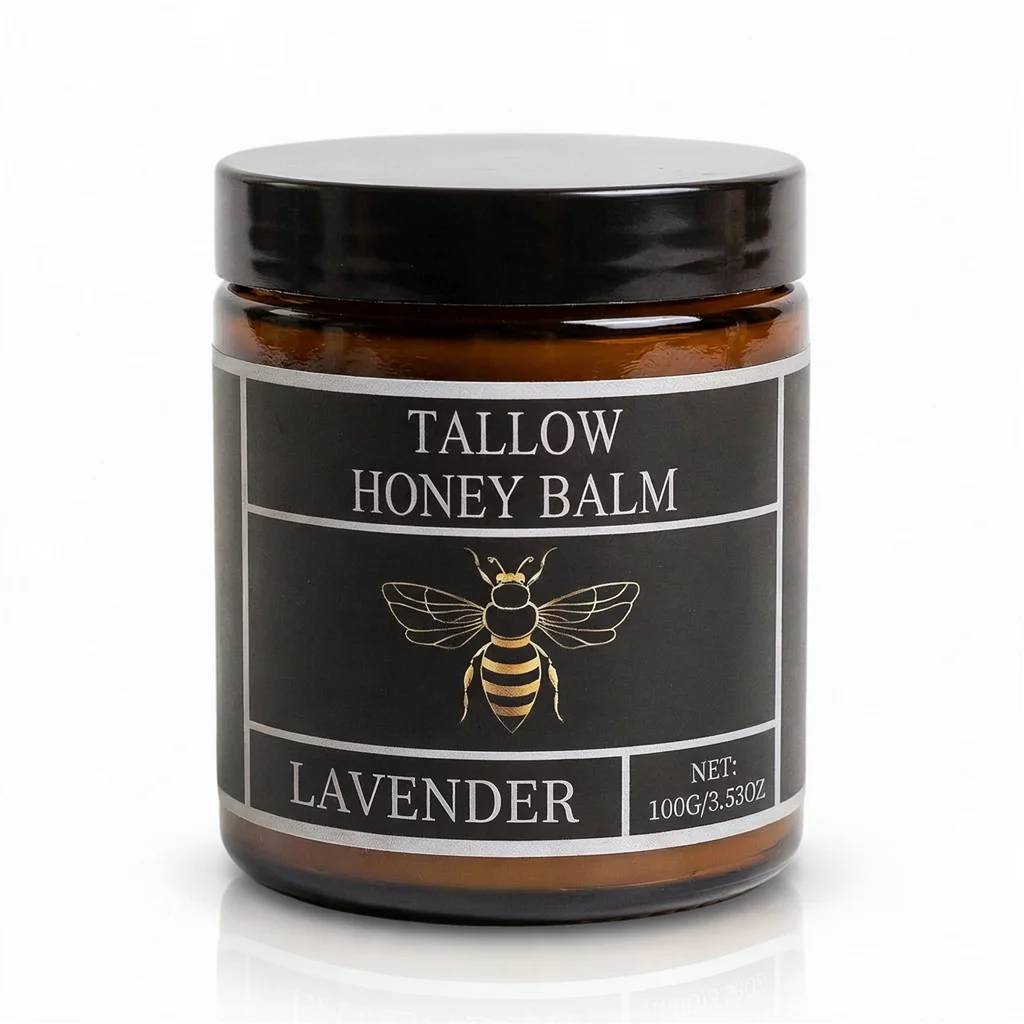 hidratante facial nutritivo com mel 100g | Honey Balm Lavanda