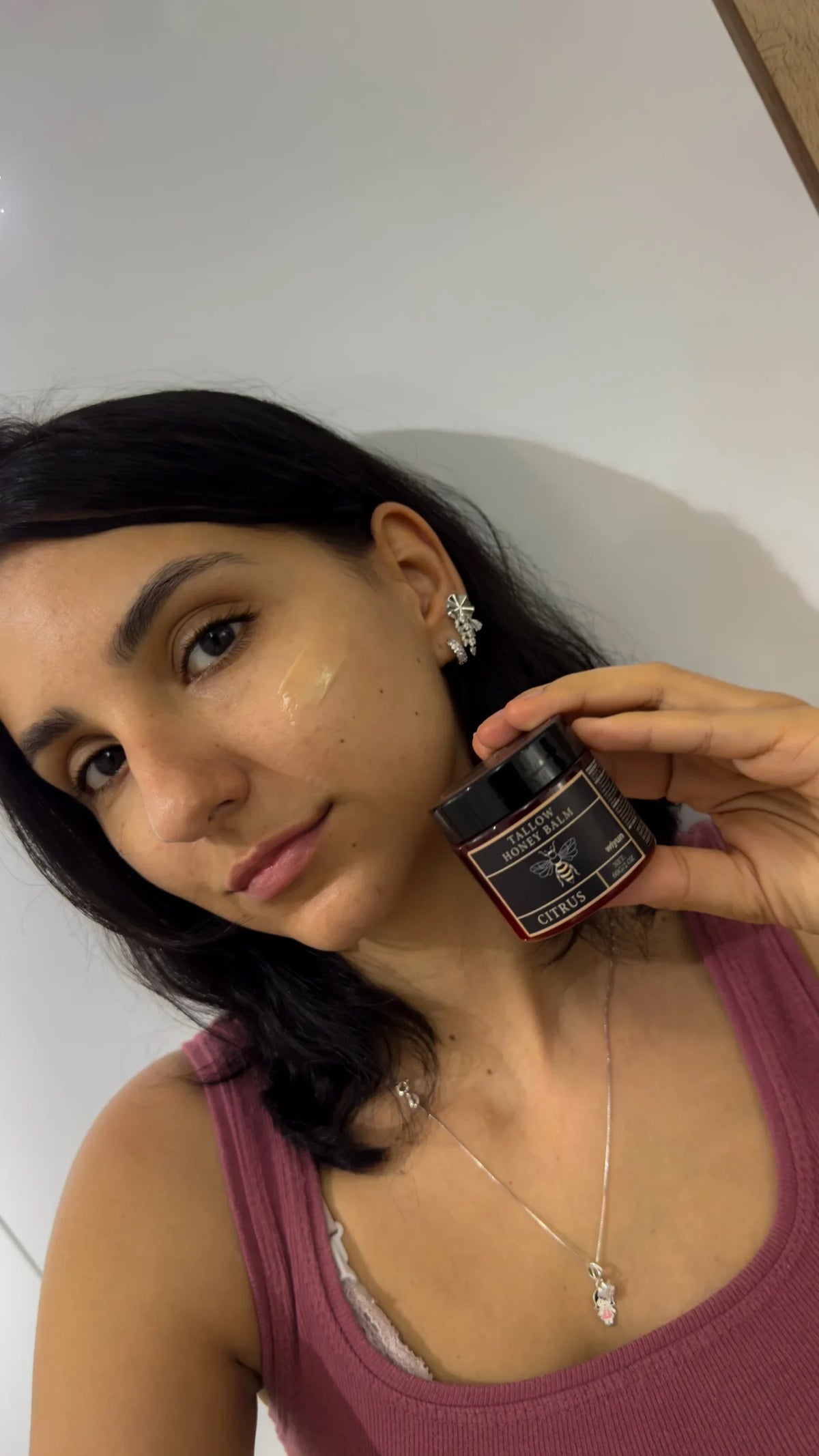 Aplicação do Honey Balm na rotina de cuidado