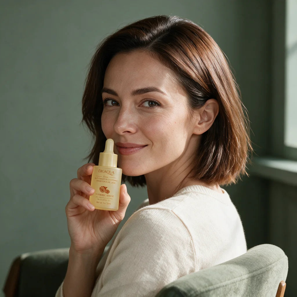 sérum facial calmante com cúrcuma fermentada 30ml | Mellora Brasil