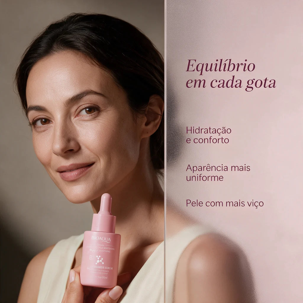 sérum facial com nicotinamida e fermento 30ml | Mellora Brasil