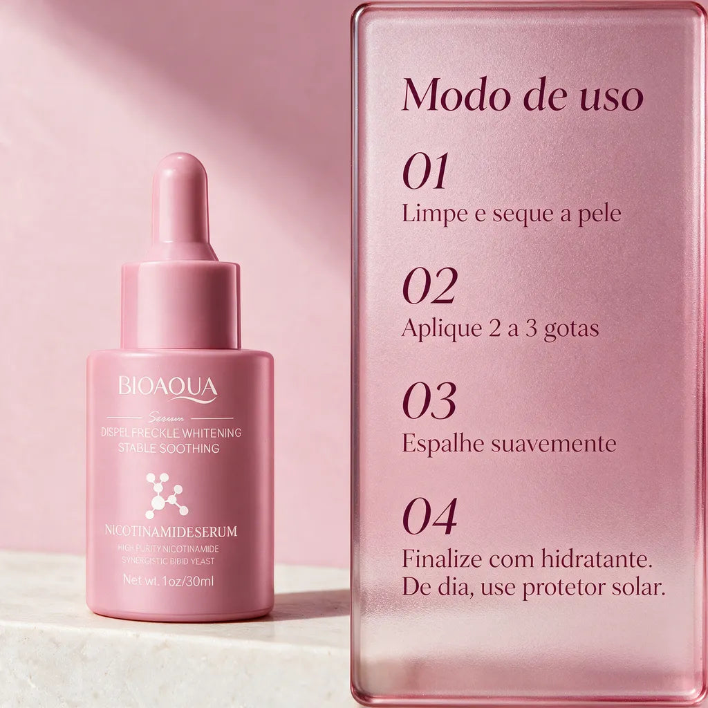 sérum facial com nicotinamida e fermento 30ml | Mellora Brasil