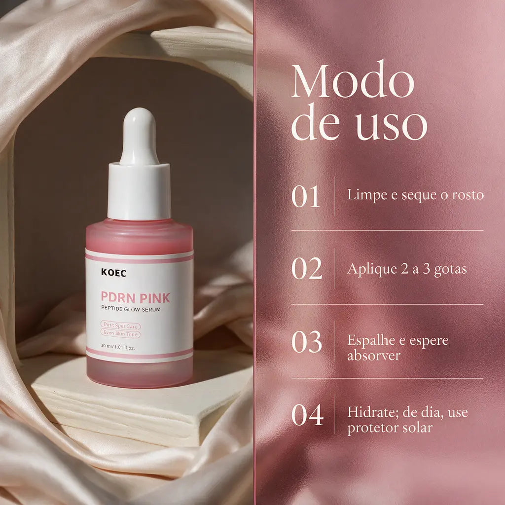 sérum facial com PDRN de rosa e peptídeos 30ml | Mellora Brasil