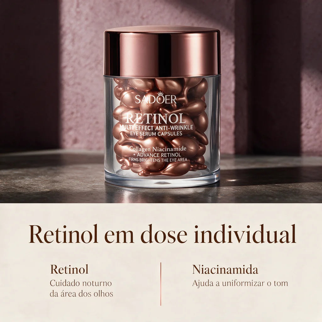 sérum para olhos em cápsulas com retinol 45un | Mellora Brasil